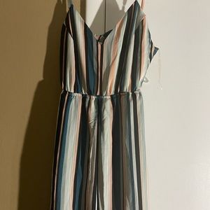 Charlotte Russe striped jumpsuit